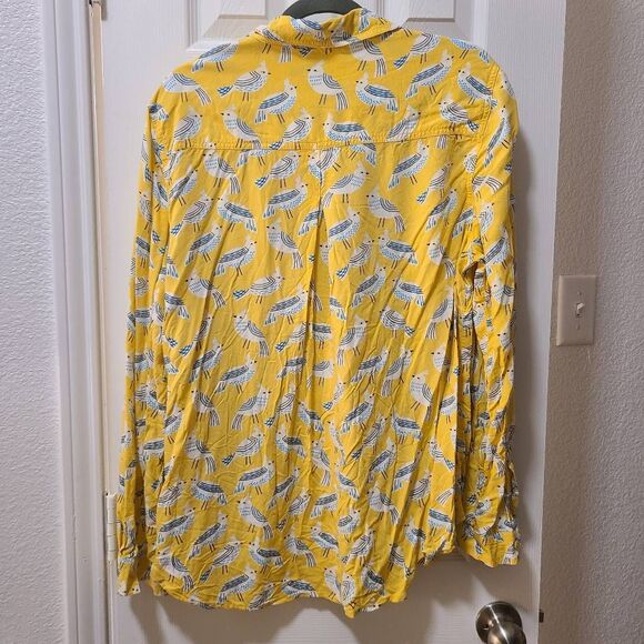 Beach lunch lounge bird blouse button up - Picture 5 of 5